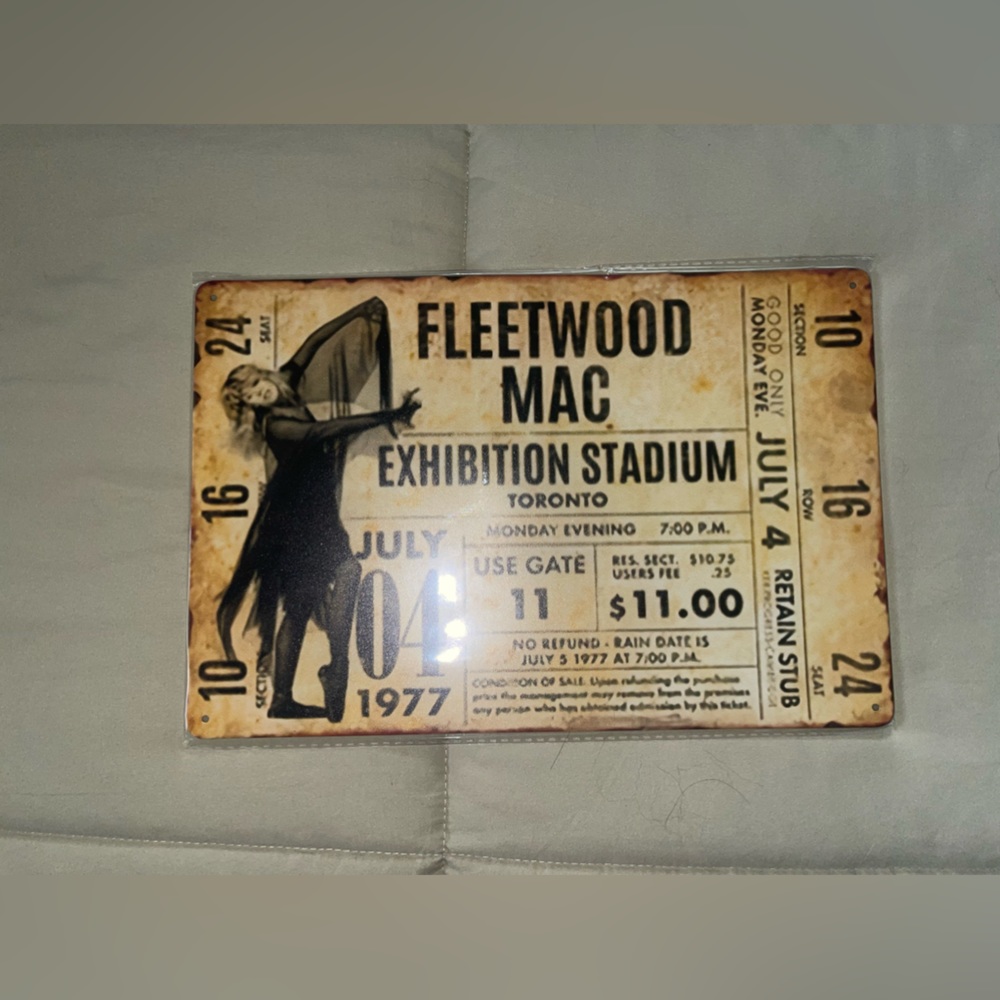 tin sign